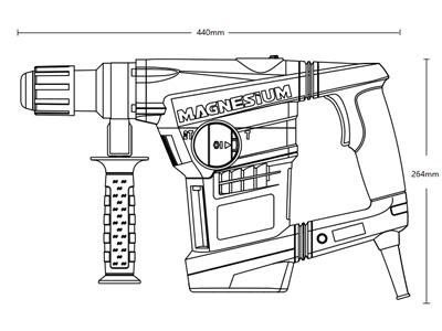 6kg SDS Max Rotary Hammer